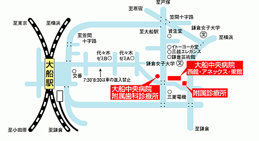 【大船駅 徒歩6分】【総合病院連携】医科と連携した安心の歯科診療を提供する大船中央病院附属歯科診療所
