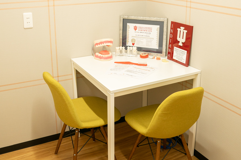 治療についてのお悩みはカウンセリング室でお伺いします。