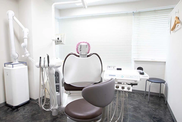 ①受付②待合室③診療室