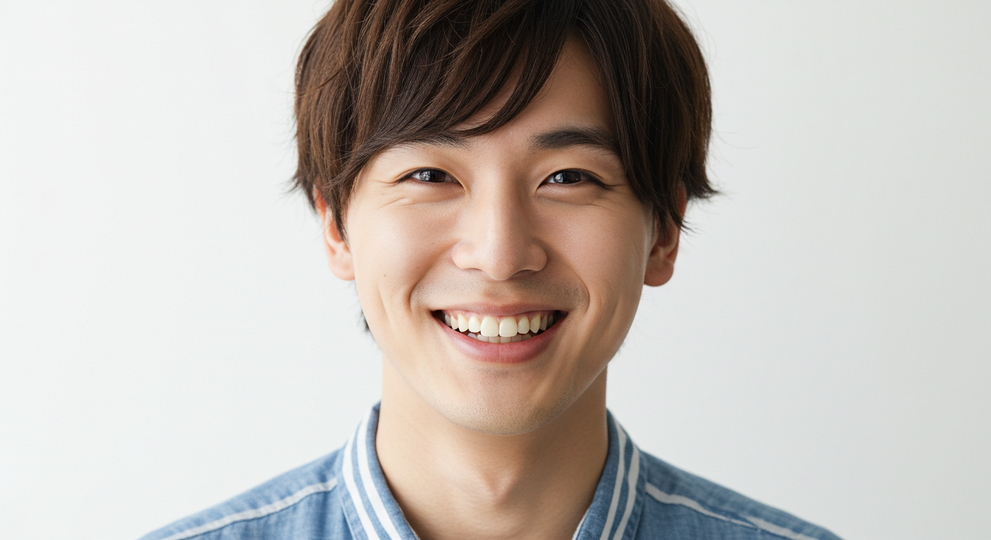 自然な白さで自信が持てる笑顔に
