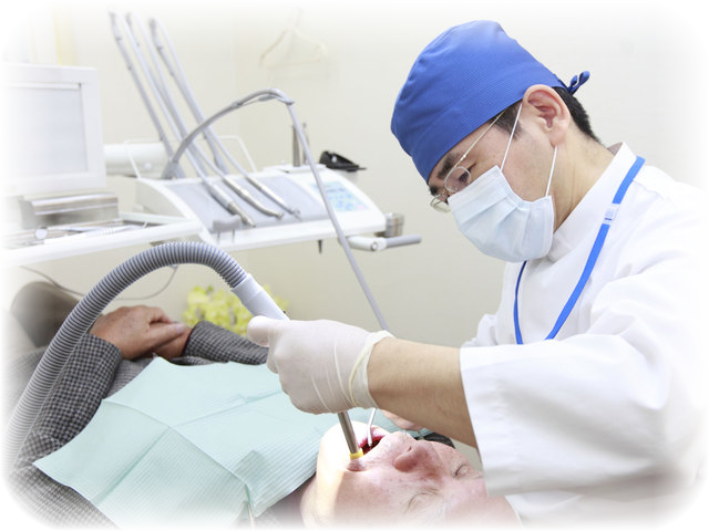 殺菌水を利用した歯科治療