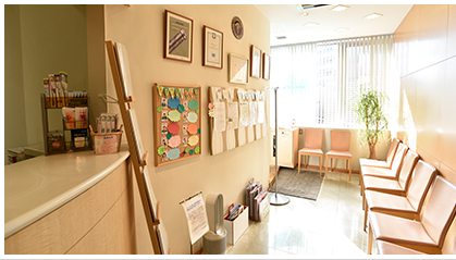 ①カウンセリング、②外観、③受付