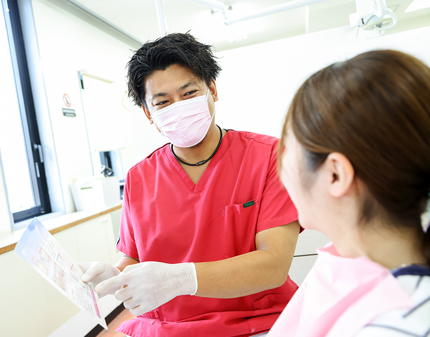 治療説明を丁寧に行っています
