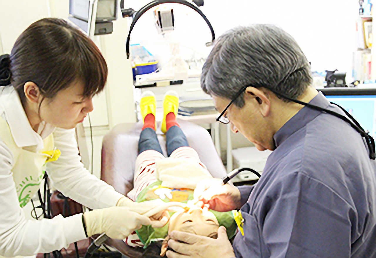 お子様が安心して治療できるように最大限心がけています