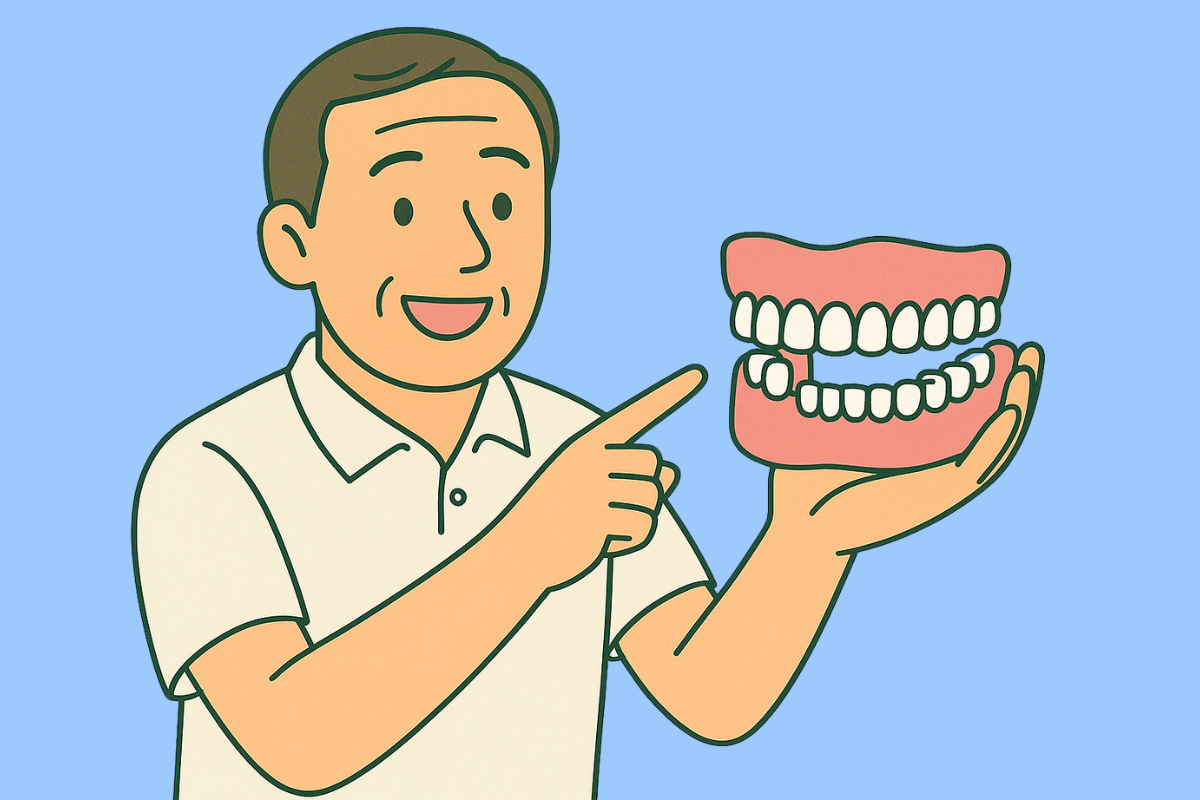 有床義歯-アタッチメント義歯で見た目も快適さも手に入れることが可能です。