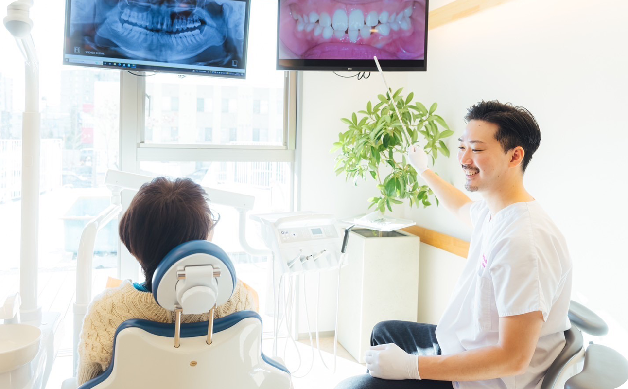 お子様だけでなく大人の方にも寄り添った歯科診療を行っております