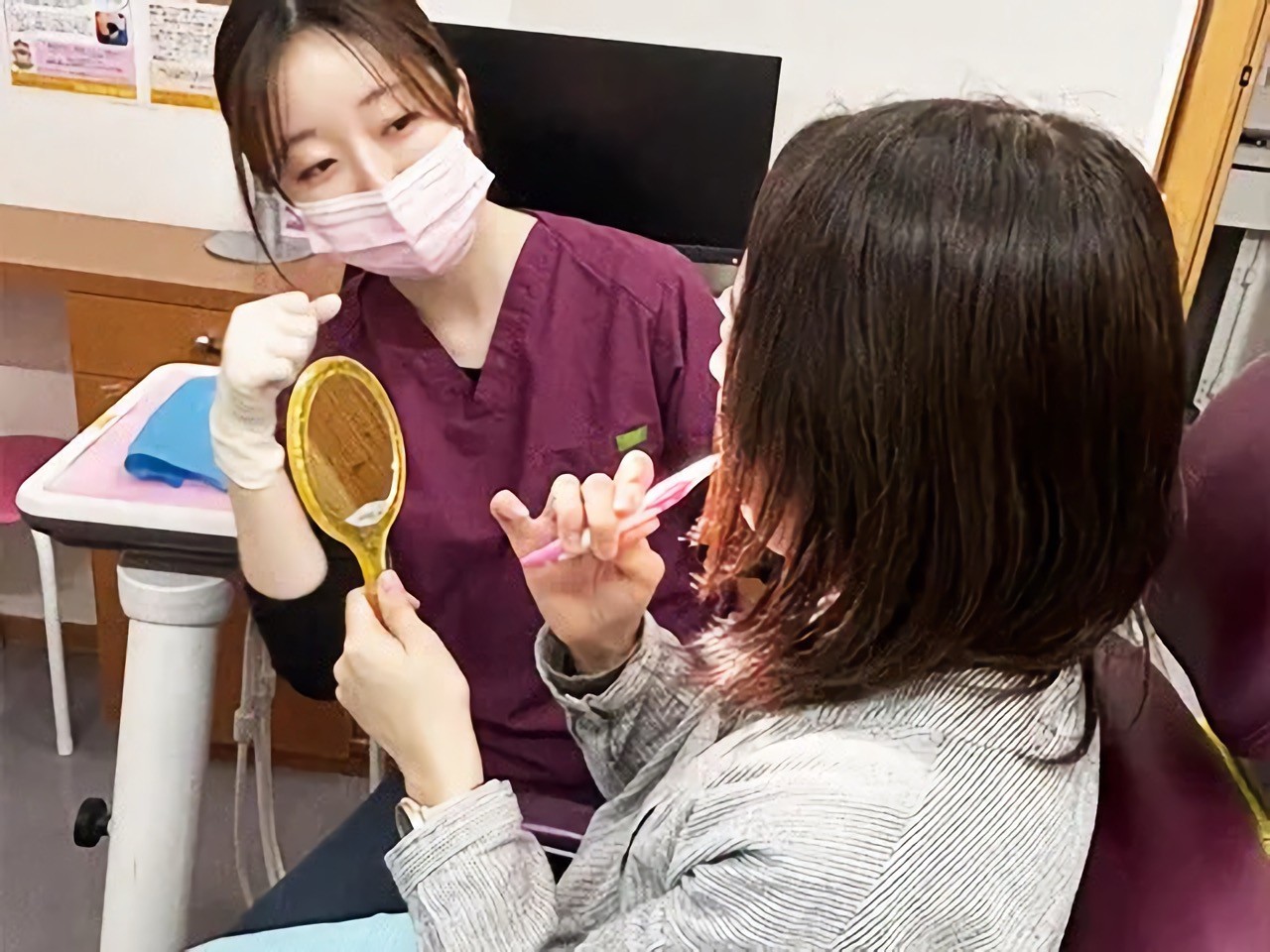丁寧なブラッシング指導も実施しています