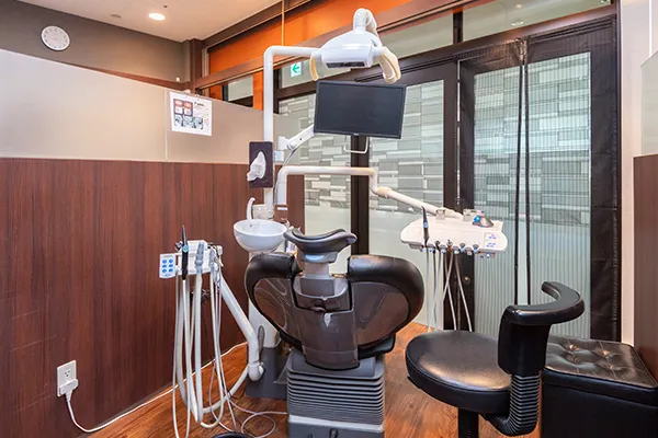 ①受付②待合スペース③診療室