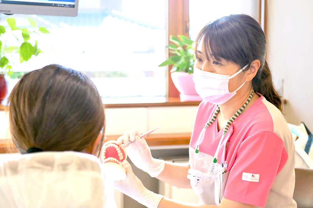 オリジナルパンフレットで生活習慣までサポート