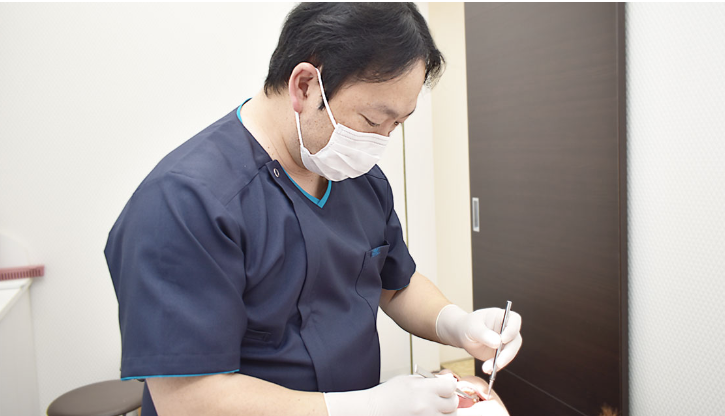歯周病治療の様子
