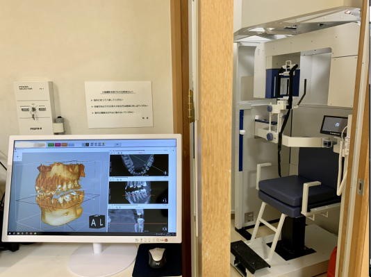 歯科用CTにより立体的な診断を行います
