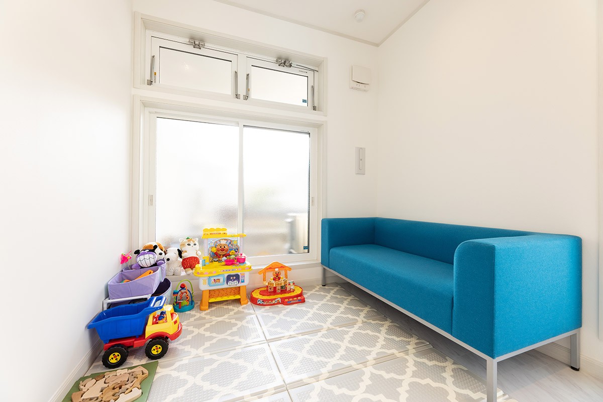 お子様のためのスペースのご用意があります