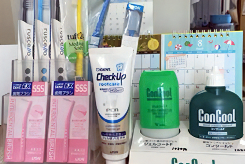 口腔ケアグッズもご用意