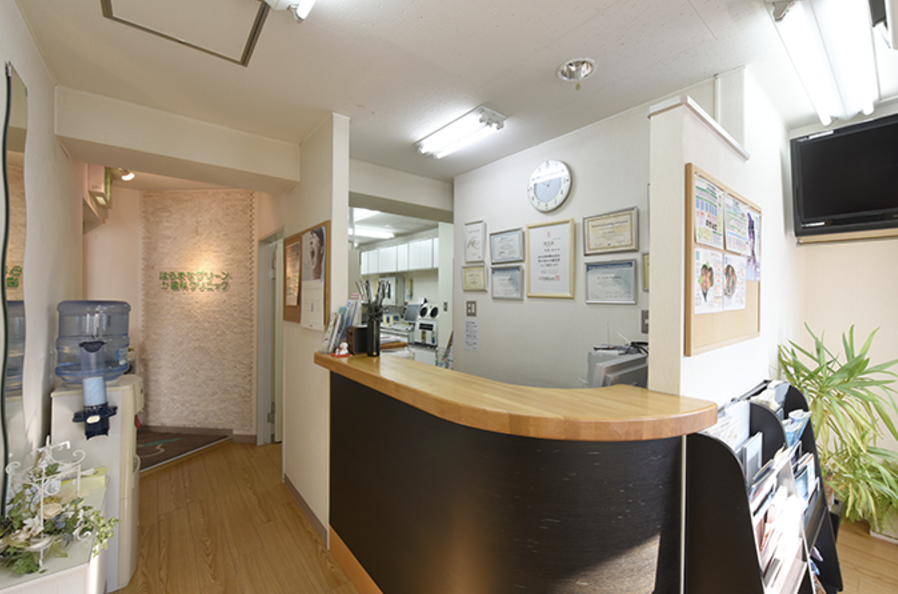 ①②はらまちグリーン歯科クリニックの強み ③受付