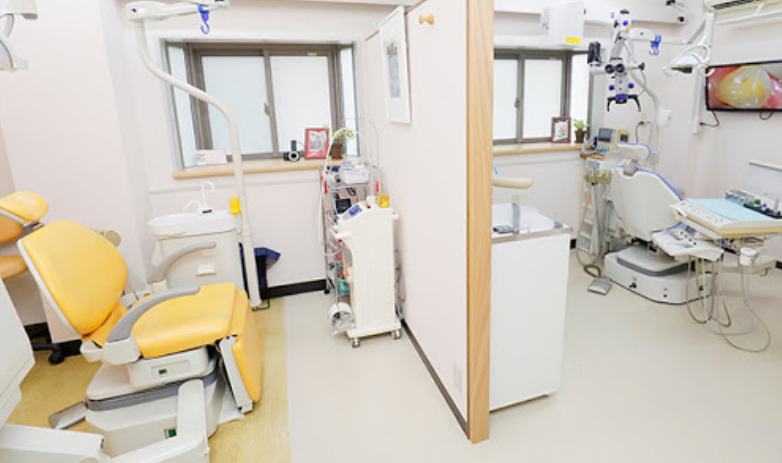 ①外観②受付③治療ユニット