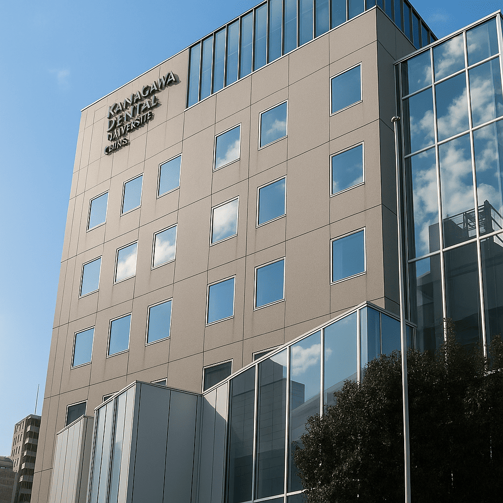 ①②クリニック外観　③受付