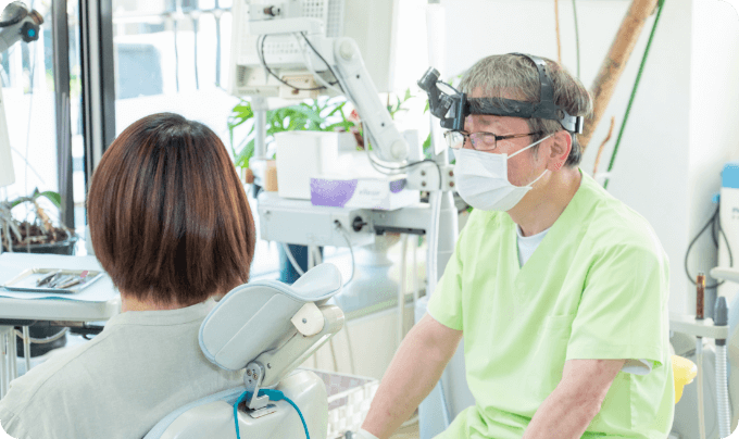 治療前には詳しくお話を伺います