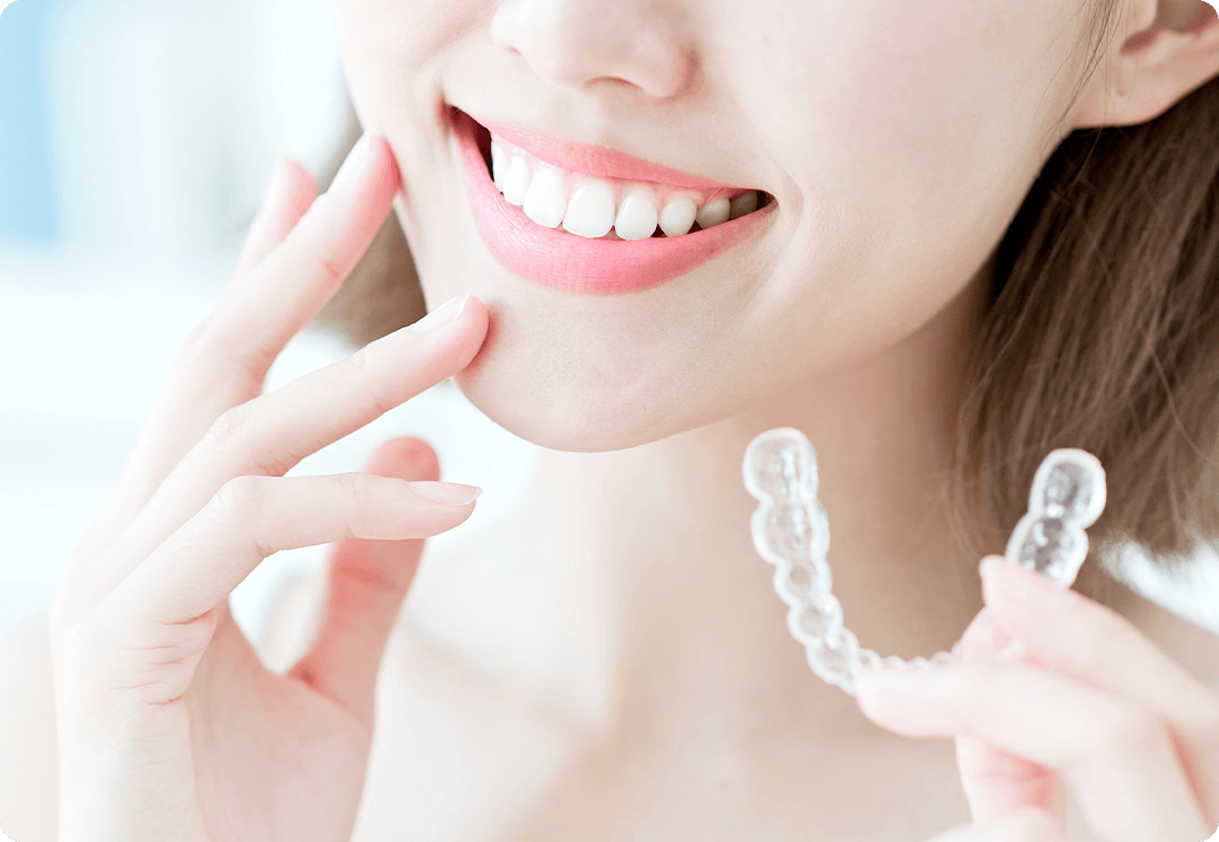 歯並びと咬み合わせを確認しています