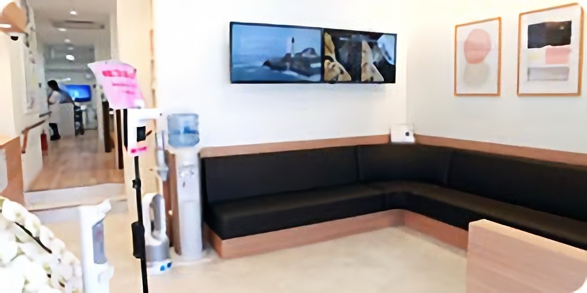 ①外観②待合室③減菌室