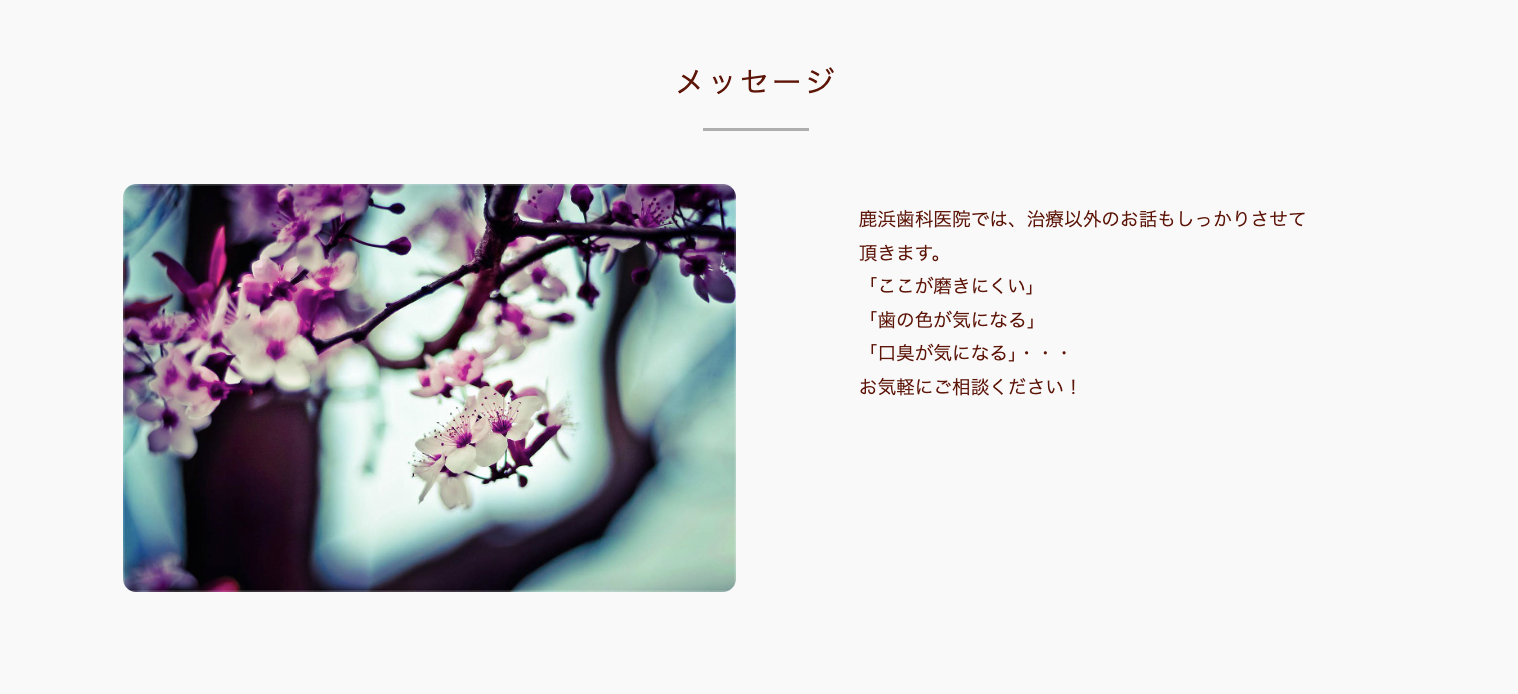健康で輝く白い歯のお手伝いをさせていただきます