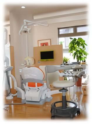 ①外観②待合室③診療スペース