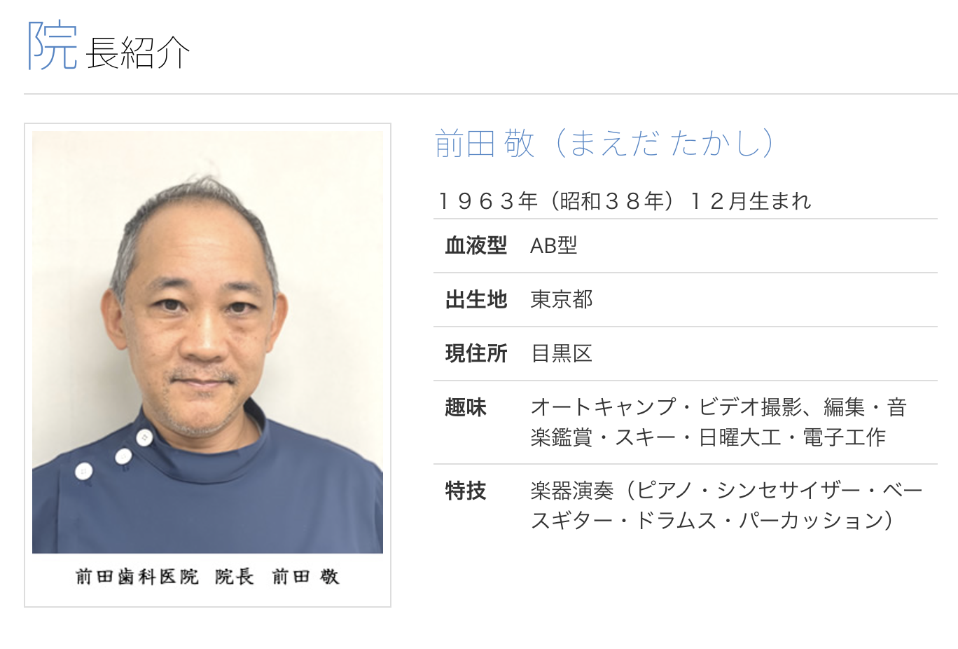院長の前田 敬