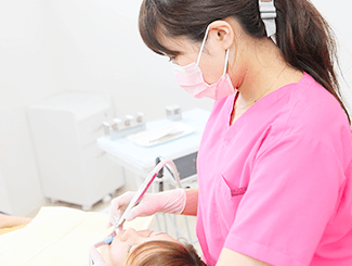 担当衛生士がつき、きめ細かいケアを行います。